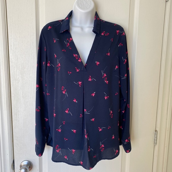 DYNAMITE 🌟 navy blue blouse - Picture 7 of 11